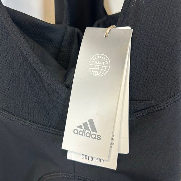 ADIDAS Women's Padded COLD READY Cycling Bib Tights NWT Black / White Size S - Picture 7 of 10
